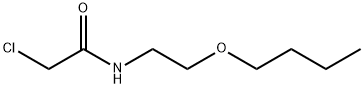 N-(2-butoxyethyl)-2-chloroacetamide Struktur