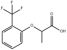 2-[2-(三氟甲基)苯氧基]丙酸,119411-77-7,结构式