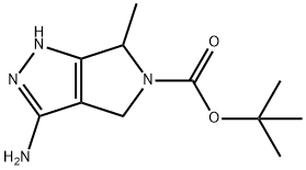 tert-Butyl 3-amino-6-methyl-4,6-dihydropyrrolo[3,4-c]pyrazole-5(1H)-carboxylate Structure