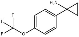 1-[4-(TRIFLUOROMETHOXY)PHENYL]CYCLOPROPAN-1-AMINE Struktur