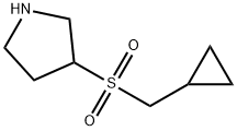 3-((环丙基甲基)磺酰基)吡咯烷, 1206969-34-7, 结构式