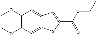 ethyl 5,6-dimethoxy-1-benzothiophene-2-carboxylate 结构式
