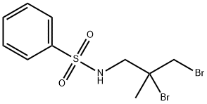N-(2,3-二溴-2甲基丙基)苯磺酰胺,1209-76-3,结构式