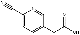 2-(6-cyanopyridin-3-yl)acetic acid 化学構造式