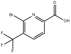 6-溴-5-(三氟甲基)吡啶甲酸,1211537-01-7,结构式