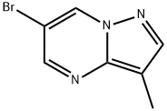 6-ブロモ-3-メチルピラゾロ[1,5-A]ピリミジン 化学構造式