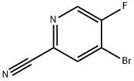 4-Bromo-5-fluoropicolinonitrile 化学構造式