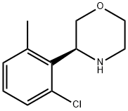 (3S)-3-(6-CHLORO-2-METHYLPHENYL)MORPHOLINE,1212801-35-8,结构式