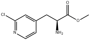METHYL (2S)-2-AMINO-3-(2-CHLORO(4-PYRIDYL))PROPANOATE Structure