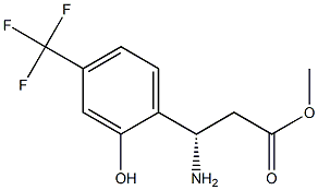 METHYL (3S)-3-AMINO-3-[2-HYDROXY-4-(TRIFLUOROMETHYL)PHENYL]PROPANOATE Struktur