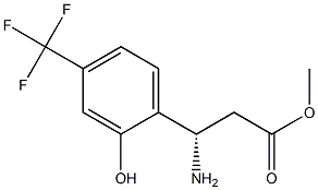 METHYL (3S)-3-AMINO-3-[2-HYDROXY-4-(TRIFLUOROMETHYL)PHENYL]PROPANOATE,1212853-00-3,结构式