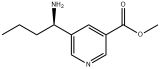 METHYL 5-((1R)-1-AMINOBUTYL)PYRIDINE-3-CARBOXYLATE Structure