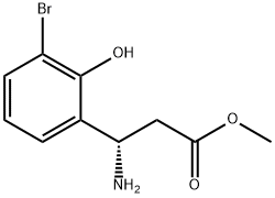 METHYL (3S)-3-AMINO-3-(3-BROMO-2-HYDROXYPHENYL)PROPANOATE,1212863-95-0,结构式