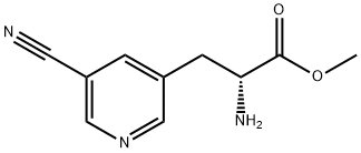 METHYL (2R)-2-AMINO-3-(5-CYANO(3-PYRIDYL))PROPANOATE Struktur