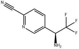 5-((1S)-1-AMINO-2,2,2-TRIFLUOROETHYL)PYRIDINE-2-CARBONITRILE Structure