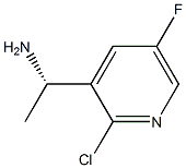 (S)-1-(2-氯-5-氟吡啶-3-基)乙胺, 1213049-76-3, 结构式