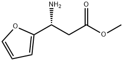 METHYL (3R)-3-AMINO-3-(FURAN-2-YL)PROPANOATE 化学構造式
