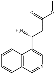 METHYL (3R)-3-AMINO-3-(4-ISOQUINOLYL)PROPANOATE Structure