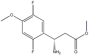 METHYL (3S)-3-AMINO-3-(2,5-DIFLUORO-4-METHOXYPHENYL)PROPANOATE Structure
