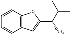 (1S)-1-(1-BENZOFURAN-2-YL)-2-METHYLPROPAN-1-AMINE 化学構造式
