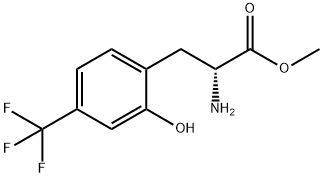 METHYL (2R)-2-AMINO-3-[2-HYDROXY-4-(TRIFLUOROMETHYL)PHENYL]PROPANOATE Structure