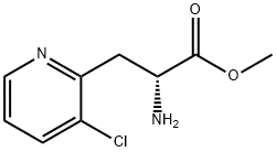 METHYL (2R)-2-AMINO-3-(3-CHLOROPYRIDIN-2-YL)PROPANOATE 结构式