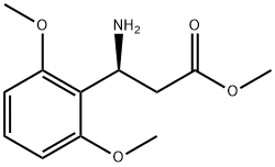METHYL (3S)-3-AMINO-3-(2,6-DIMETHOXYPHENYL)PROPANOATE 结构式