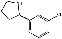 2-((2S)PYRROLIDIN-2-YL)-4-CHLOROPYRIDINE 结构式