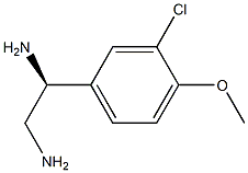 (1S)-1-(3-CHLORO-4-METHOXYPHENYL)ETHANE-1,2-DIAMINE Structure