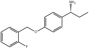 (1R)-1-(4-[(2-FLUOROPHENYL)METHOXY]PHENYL)PROPYLAMINE Structure