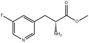 METHYL (2R)-2-AMINO-3-(5-FLUORO(3-PYRIDYL))PROPANOATE Struktur