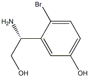 3-((1R)-1-AMINO-2-HYDROXYETHYL)-4-BROMOPHENOL Struktur