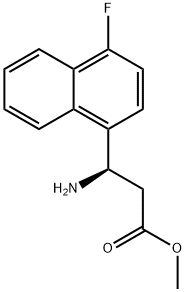 METHYL (3R)-3-AMINO-3-(4-FLUORONAPHTHALEN-1-YL)PROPANOATE 结构式