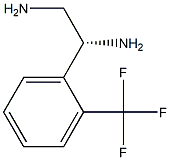 (1R)-1-[2-(TRIFLUOROMETHYL)PHENYL]ETHANE-1,2-DIAMINE 化学構造式