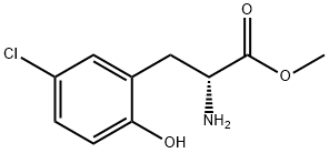 METHYL (2R)-2-AMINO-3-(5-CHLORO-2-HYDROXYPHENYL)PROPANOATE,1213588-76-1,结构式
