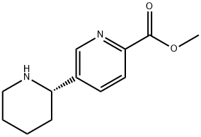 METHYL 5-((2S)-2-PIPERIDYL)PYRIDINE-2-CARBOXYLATE Structure