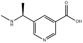 5-[(1S)-1-(METHYLAMINO)ETHYL]PYRIDINE-3-CARBOXYLIC ACID 结构式