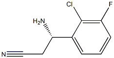 (3S)-3-AMINO-3-(2-CHLORO-3-FLUOROPHENYL)PROPANENITRILE Struktur