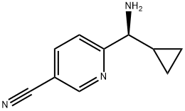 6-((1S)AMINOCYCLOPROPYLMETHYL)PYRIDINE-3-CARBONITRILE Structure