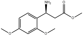 METHYL (3S)-3-AMINO-3-(2,4-DIMETHOXYPHENYL)PROPANOATE 化学構造式