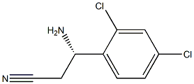 (3S)-3-AMINO-3-(2,4-DICHLOROPHENYL)PROPANENITRILE,1213689-31-6,结构式