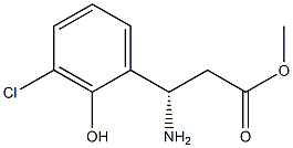 METHYL (3S)-3-AMINO-3-(3-CHLORO-2-HYDROXYPHENYL)PROPANOATE Structure