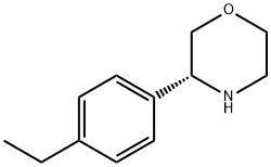 (3R)-3-(4-ETHYLPHENYL)MORPHOLINE Struktur