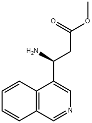 METHYL (3S)-3-AMINO-3-(4-ISOQUINOLYL)PROPANOATE 化学構造式