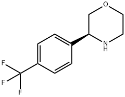 (3S)-3-[4-(TRIFLUOROMETHYL)PHENYL]MORPHOLINE Struktur