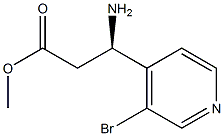 METHYL (3R)-3-AMINO-3-(3-BROMO(4-PYRIDYL))PROPANOATE Struktur