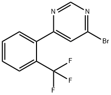 4-Bromo-6-(2-trifluoromethylphenyl)pyrimidine Structure