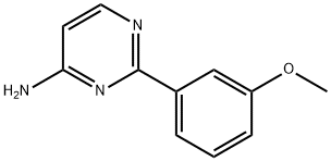 4-Amino-2-(3-methoxyphenyl)pyrimidine 化学構造式