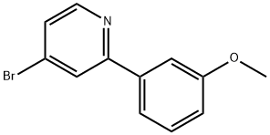 4-Bromo-2-(3-methoxyphenyl)pyridine 化学構造式