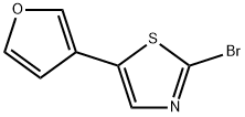 2-Bromo-5-(3-furyl)thiazole Structure